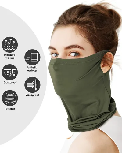 Miniatura 6 de LUNGEAR Bufanda para el cuello, bandana con protección UV, pasamontañas para deportes al aire libre