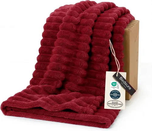 Miniatura 44 de Bedsure GentleSoft - Manta de forro polar azul para sofá, mantas suaves y acogedoras para mujer, lindas mantas pequeñas para niñas, azul claro, 108