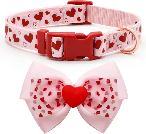 Miniatura 14 de azuza Collar de perro con pajarita, collar de perro suave y cómodo con lazo, patrones divertidos y color brillante para perros pequeños D#Fruta-Piña