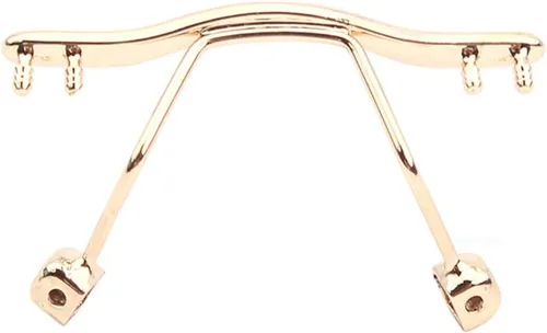 Gafas sin montura doradas, puente de nariz, almohadillas para gafas, piezas de doble tapón de goma y accesorios de destornillador