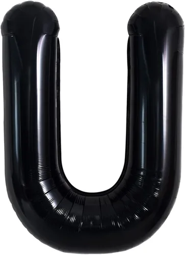 Miniatura 32 de TONIFUL Globos grandes de helio de letras B negras grandes de 40 pulgadas, globos de aluminio Mylar para decoración de suministros de fiesta