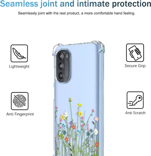 Miniatura 49 de Funda para Moto G Stylus 2021 4G Clear Flower Funda de teléfono TPU suave a prueba de golpes, antiarañazos, funda protectora para Motorola G Stylus