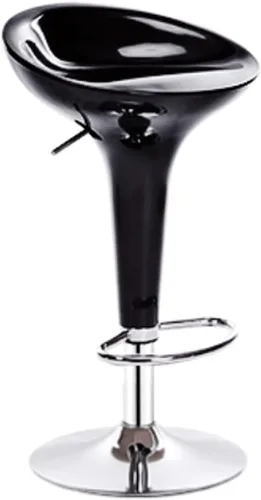 Miniatura 8 de Taburete de bar moderno, taburete de bar de altura ajustable, taburete giratorio de piel sintética, sillas de comedor hidráulicas, taburetes