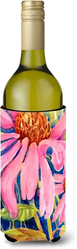 Miniatura 28 de Caroline's Treasures 6015LITERK Flower – Bird of Paradise Botella de vino Hugger Botella Enfriador de Frigorífico Hugger Funda Abrazadora Lavable a