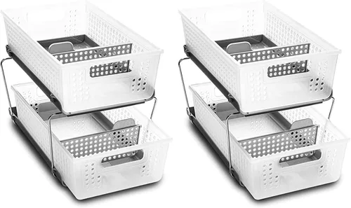 Miniatura 7 de madesmart organizador de dos estantes c/divisores 2 W