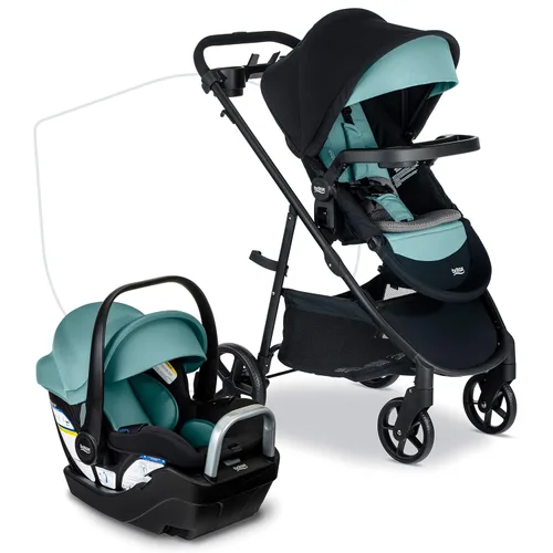 Miniatura 10 de Britax Willow Brook S+ Sistema de viaje para bebé, asiento de automóvil infantil y cochecito combinado con Base Alpine, tecnología ClickTight, Ónix