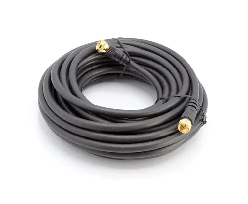THE CIMPLE CO Cable coaxial RG6 de 6 pies con conectores macho tipo F dorados – Coaxial de interior/exterior para televisión por cable, satélite,
