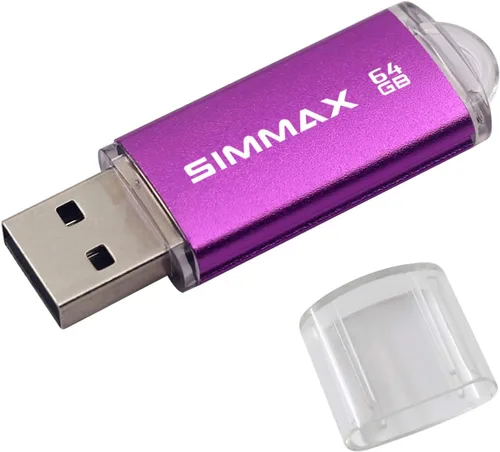 Miniatura 14 de SIMMAX Memory Stick 32GB USB 2.0 Unidades Flash Thumb Drive Pen Drive (32GB Morado)