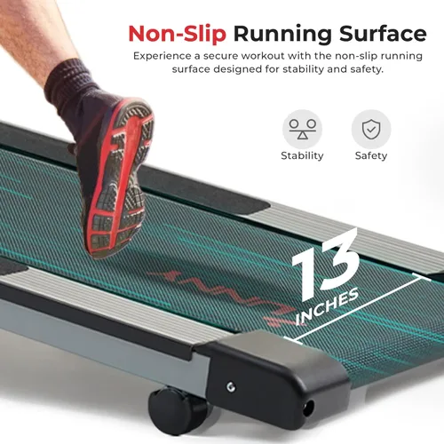 Miniatura 5 de Sunny Health & Fitness SF-T1407M - Caminadora manual, color gris