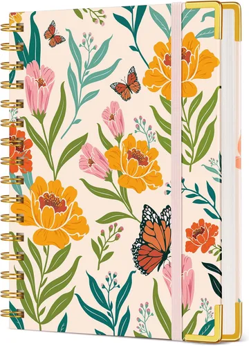 Miniatura 11 de Diario en Espiral Lindo para Mujeres, Cuaderno de 200 Páginas con Líneas 8.5” x 11”, A4 de Gran Tamaño con Tapa Dura en Espiral con Papel Grueso