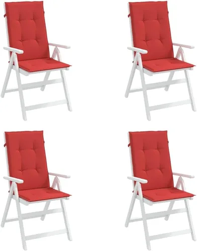 Miniatura 17 de Cojines para silla de jardín con respaldo alto, 2 piezas, color antracita, 47.2 x 19.7 x 1.2 pulgadas, cojines de tela para sillas de comedor