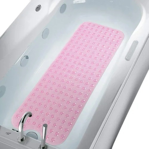 Miniatura 7 de Tapete antideslizante extra largo para bañera y ducha de 39 x 16 pulgadas, antideslizante para suelos húmedos para baños de ancianos y niños, 30%