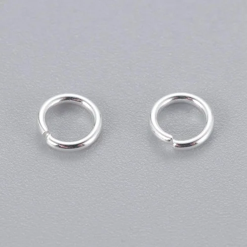 Miniatura 64 de HDSupplies 100 piezas - 4mm de argollas de acero inoxidable 304 de tono negro - Calibre 22 (espesor de 0.6mm)