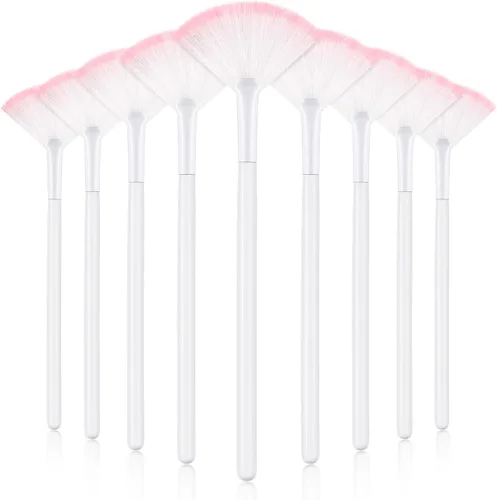 Miniatura 16 de 9 Piezas de Pinceles para Mascarilla Facial en Abanico, Pinceles Aplicadores Faciales Suaves, Herramientas para Peeling Glicólico y Maquillaje