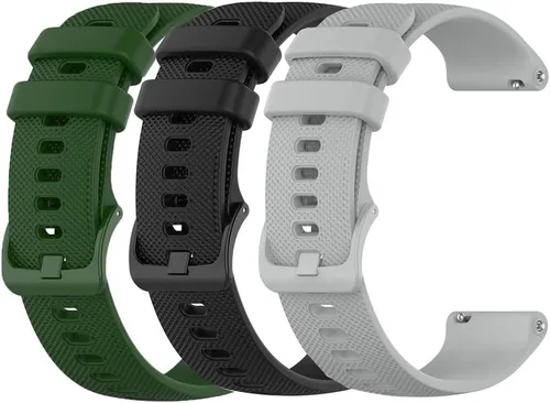 Miniatura 20 de Correas de silicona de 0.73 pulgadas compatibles con Fossil Gen 6/5E de 1.73 pulgadas, Gen 5 LTE/Carlyle/Garrett/Julianna Reloj inteligente