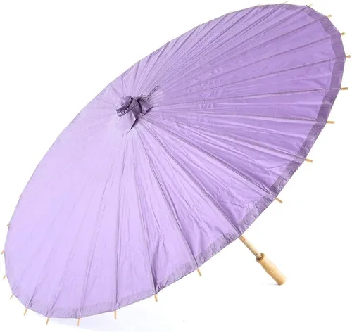 Miniatura 7 de Weddingstar Parasol de papel con deshuesado de bambú, Azul Aqua