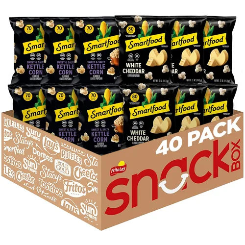 Miniatura 12 de Smartfood White Cheddar - Palomitas de maíz, sabor queso cheddar blanco, 0.625 onzas (paquete de 40)