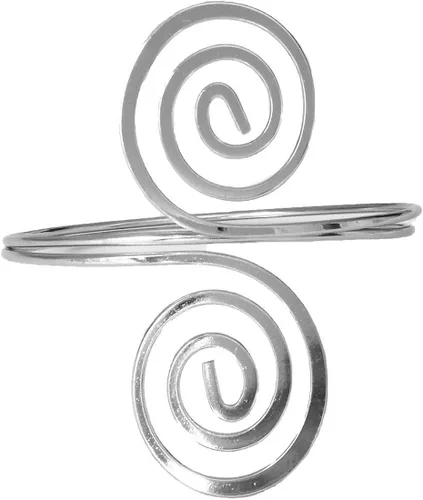Miniatura 4 de OCTCHOCO - Brazalete de metal martillado de Egipto con forma de remolino