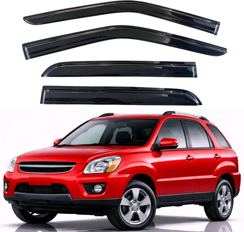 Miniatura 12 de KPY Visor de Ventana Compatible con Hyundai Accent Sedan 2012-2017, Protector de Lluvia de 4 Piezas Deflectores de Ventilación de Ventana Lateral