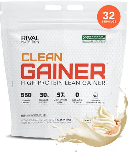 Miniatura 11 de RIVAL NUTRITION Clean Gainer Proteína en Polvo – 2.27KG Caramelo Salado – Alta Proteína para Masa Magra y Ganancia de Peso 550 Calorías, 30g