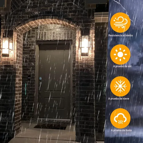 Miniatura 5 de PARTPHONER Luminarias Modernas para Exteriores con Sensor de Anochecer a Amanecer, Paquete de 2, Aplique de Pared Exterior de 15" Impermeable
