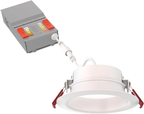 Miniatura 15 de Juno WF2 Dreg B ALO25 SWW5 90CRI 120 MW M6 Downlight LED Empotrado Wafer Sin Caja, Estilo de Moldura Deflectada con Retroceso Profundo, 2 Pulgadas