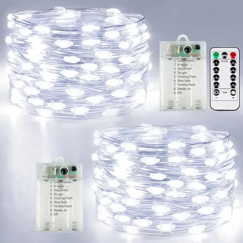 Miniatura 22 de 30LED Acorn Fairy Lights Battery Operated Fall String Lights Indoor Decor Remote Control, 8 Lighting Modes, IP44 Waterproof, Timer & Dimmable