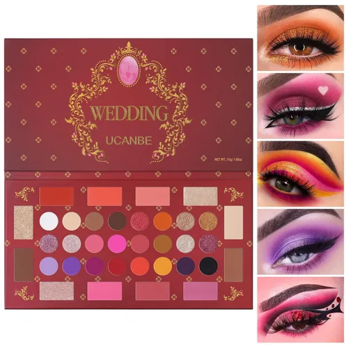 Miniatura 12 de UCANBE Spotlight Paleta de sombra de ojos profesional 40 colores sombra de ojos mate brillo paleta de maquillaje altamente pigmentado colorido polvo