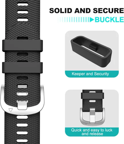 Miniatura 4 de OVERSTEP Compatible con Garmin Venu 2 Plus, Venu SQ Band, correa de muñeca de 0.787 pulgadas, correa de silicona suave impermeable de liberación