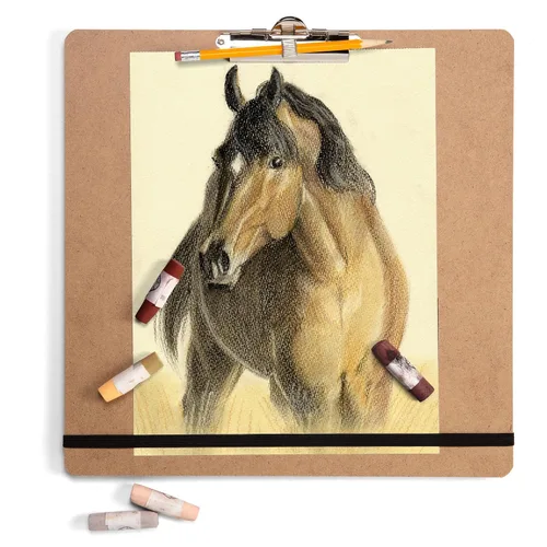 Miniatura 3 de Officemate Tablero de dibujo portátil de 13.25 x 13.25 pulgadas para artistas, aulas o diseño y dibujo (83091)