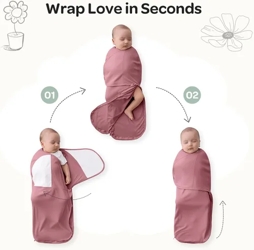 Miniatura 6 de Momcozy Pañales para recién nacidos, con cierre silencioso, adecuado para bebés de 0 a 3 meses, saco de dormir apto para recién nacidos, reduce