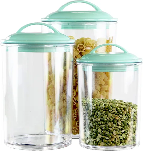Miniatura 23 de Calypso Basics de Reston Lloyd - Recipientes de acrílico para almacenamiento, espagueti, blanco