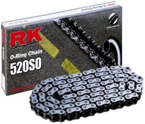 Miniatura 7 de RK Racing Chain GB520SO-90 Cadena de anillo tórico de oro de 90 eslabones con enlace de conexión