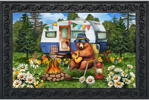 Miniatura 5 de Briarwood Lane Felpudo de verano Happy Camper Bear
