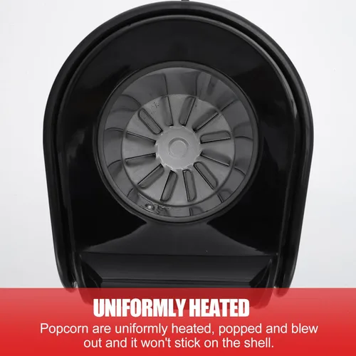 Miniatura 7 de PRETYZOOM Pequeña máquina de palomitas de maíz para uso doméstico, portátil, ligera, eléctrica, para cocina, dormitorio, oficina