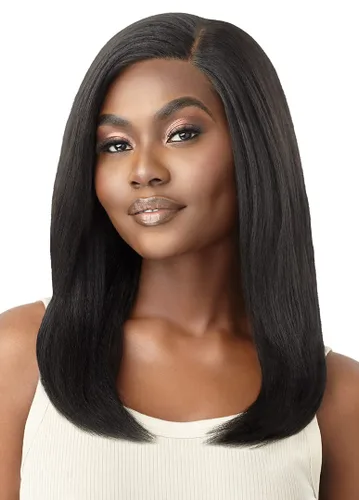 Miniatura 5 de Outre Peluca de encaje frontal - Natural Yaki 18" (marrón oscuro 2)
