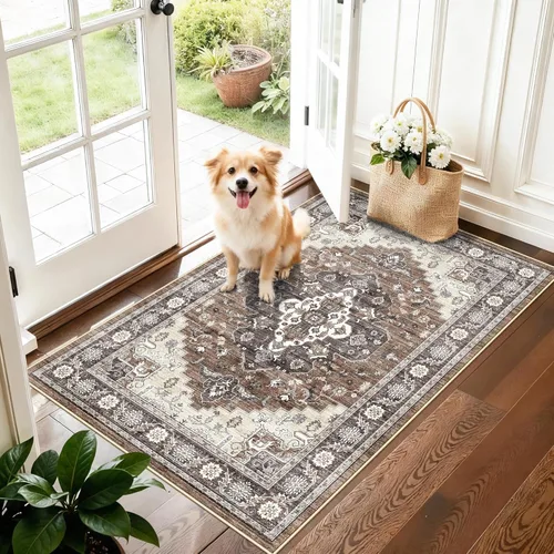 Miniatura 57 de HY HAO YUN LAI Alfombras antideslizantes para pasillos, alfombra lavable para pasillo, alfombra larga ultra suave para cocina, alfombras de acento
