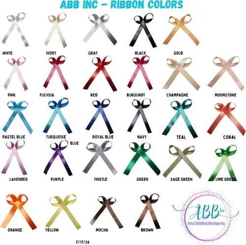 Miniatura 7 de Cintas personalizadas para nupcial shower, boda, favores de fiesta o baby showers - Cinta cortada personalizada con nombre, 50, 100 opcional, lazos