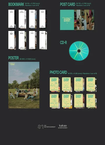 Miniatura 3 de EXO EXIST El séptimo álbum (O Ver. + Póster plegado de primera prensa) K-POP SELLADO