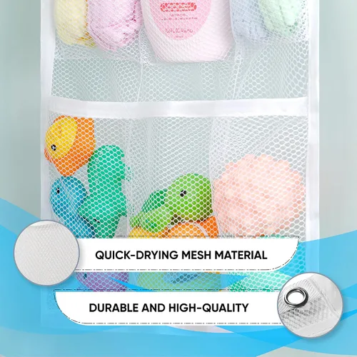 Miniatura 5 de Handy Laundry Cortina de ducha organizadora de baño -9 bolsillos- Perfecto para organizar el baño en casa, tus artículos de tocador y juguetes