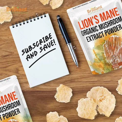 Miniatura 5 de Ellie's Best Lions Mane - Suplemento en polvo de extracto de hongos orgánico - Doble extracción para 10 veces de potencia - Puro sin rellenos - 16