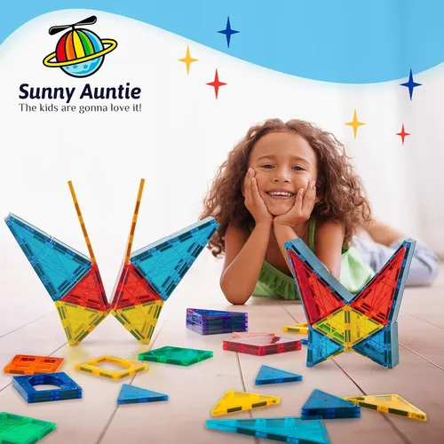 Miniatura 8 de Azulejos Magnéticos 180 PIEZAS (CONJUNTO XL), Azulejos Magnéticos para Niños, Juguete para Niños y Niñas de 3 4 5 6 7 8 Años, Conjunto