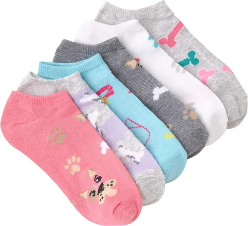 Miniatura 2 de K. Bell Socks Women's 6 Pair Pack Fun Animals Novelty Low Cut No Show Socks