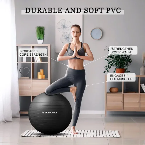 Miniatura 4 de Pelota de ejercicio de embarazo antiestallido, pelota de estabilidad de alta capacidad de peso para yoga, pilates y apoyo laboral, pelota de fitness