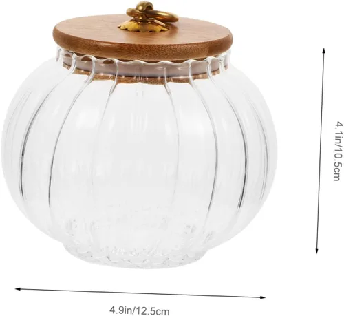 Miniatura 6 de BESTOYARD Tarro de cristal de calabaza 3pcs Cereales Pasta