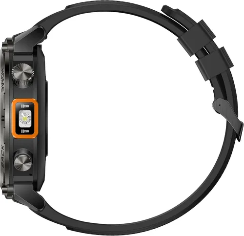 Miniatura 15 de Foxhawk Reloj inteligente militar para hombre, 1.45 pulgadas, resistente GPS, reloj inteligente táctico con brújula linterna LED, reloj de fitness
