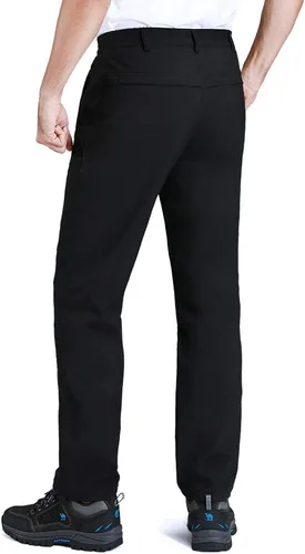 Miniatura 2 de CAMEL CROWN Pantalones de senderismo impermeables para hombre, forro polar, aislados, cálidos, suaves