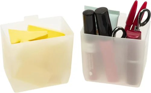 Miniatura 9 de Akro-Mils 30101 - Contenedor de plástico para clasificar piezas pequeñas en estantes (2 x 3-1/4 x 3 pulgadas), color blanco, caja de 48