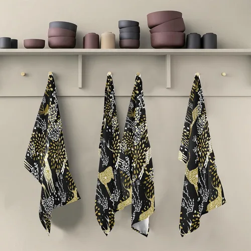 Miniatura 5 de ALAZA Toallas decorativas de cocina de reno de Navidad, 1 pieza, suaves y absorbentes, toallas de mano para limpieza del hogar, paños de cocina, 18