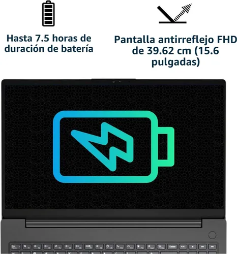 Miniatura 3 de Laptop Lenovo V15, pantalla FHD de 15.6 pulgadas, procesador AMD Ryzen 5 5500U hexa-core (supera al Intel i7-1065G7), 16 GB RAM, SSD de 512 GB